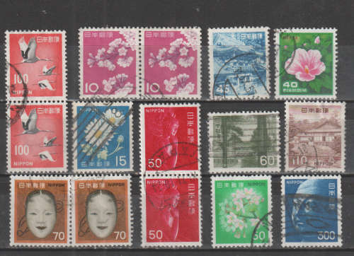 JAPAN SELECTION BID PER STAMP TO TAKE ALL CARD EXCLUDED