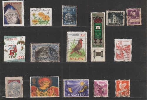WORLD SELECTION BID PER STAMP TO TAKE ALL CARD EXCLUDED