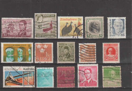 WORLD SELECTION BID PER STAMP TO TAKE ALL CARD EXCLUDED