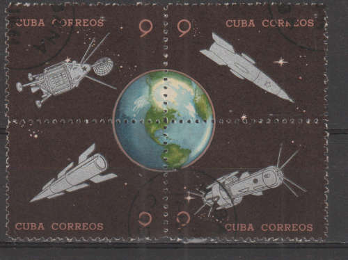 CUBA 1964 Cuban Postal Rocket Experiment ULH SG 1149A-D