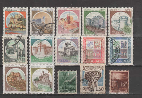 ITALY SELECTION BID PER STAMP TO TAKE ALL CARD EXCLUDED