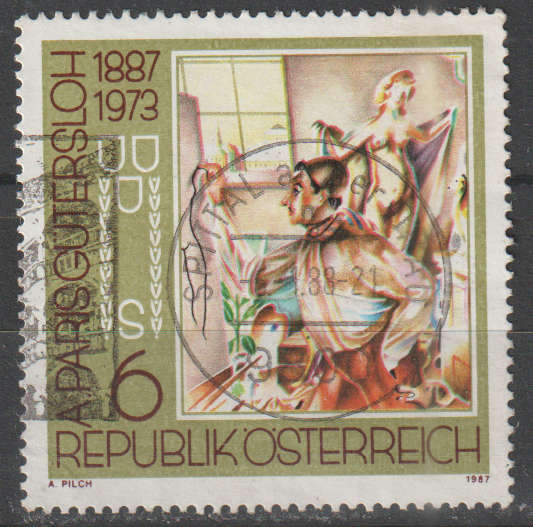 AUSTRIA 1987 The 100th Anniversary of the Birth of the Painters Anton Faistauer and AlberULH SG 2118