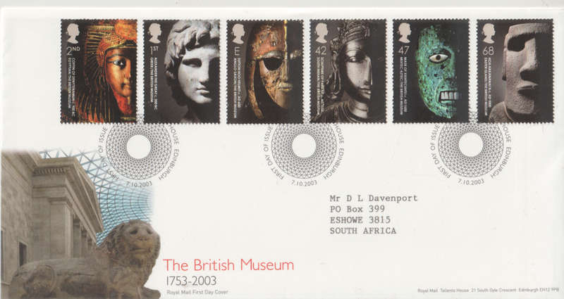 ENGLAND FDC 2003 The 250th Anniversary of The British Museum in London CV R156