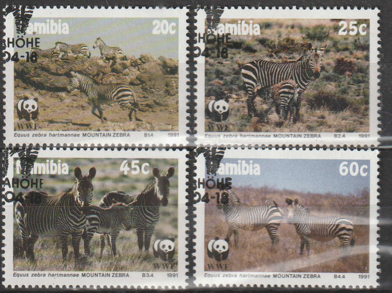 NAMIBIA  1991 Endangered Species - Mountain Zebra CTO