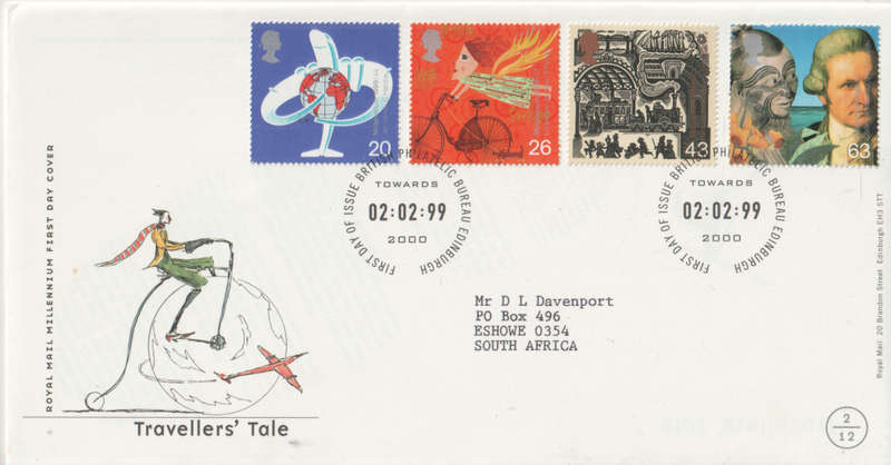 ENGLAND FDC 1999 Transportation CV R78