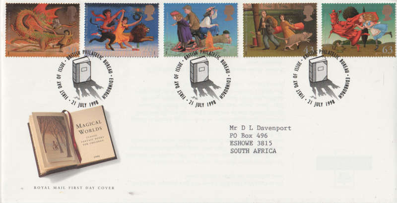 ENGLAND FDC 1998 Children`s Literature CV R78