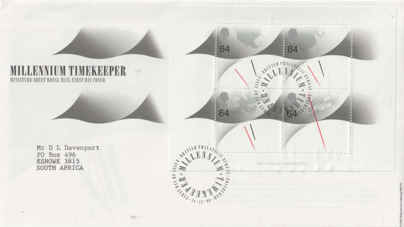ENGLAND FDC 1999 Millennium CV R264