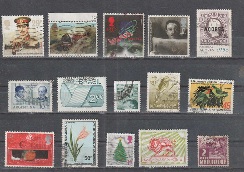 WORLD SELECTION BID PER STAMP TO TAKE ALL CARD EXCLUDED