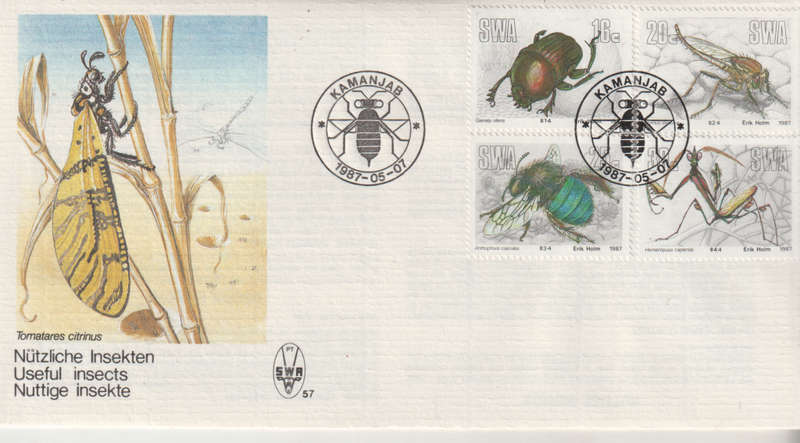SWA FDC 1987 Useful Insects