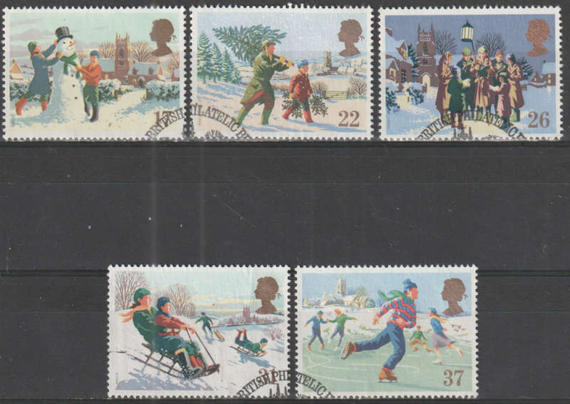 GB 1990 Christmas Stamps UNH SG 1526-30