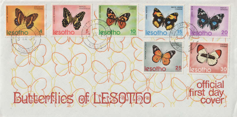 Lesotho - 1973 Butterflies FDC
