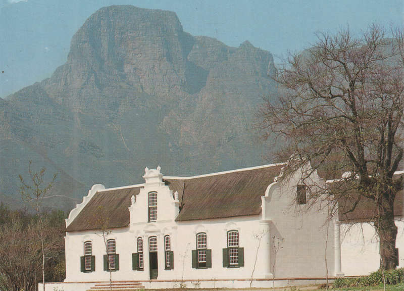 MINT POST CARD BOSCHENDAL MANOR HOUSE SA