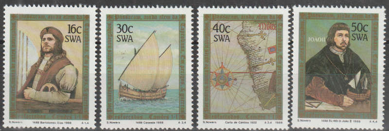 SWA 1988 The 500th Anniversary of Discovery of Cape of Good Hope by Bartolomeu Dias UMM