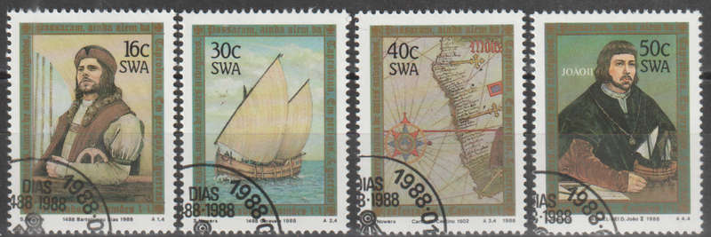 SWA 1988 The 500th Anniversary of Discovery of Cape of Good Hope by Bartolomeu Dias CTO