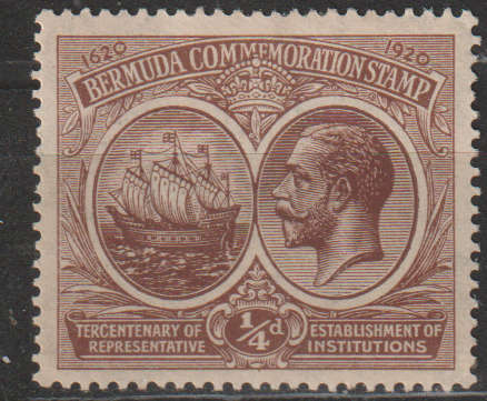 BERMUDA 1920 -1921 The 300th Anniversary of Local Representative Institutions MM SG 59