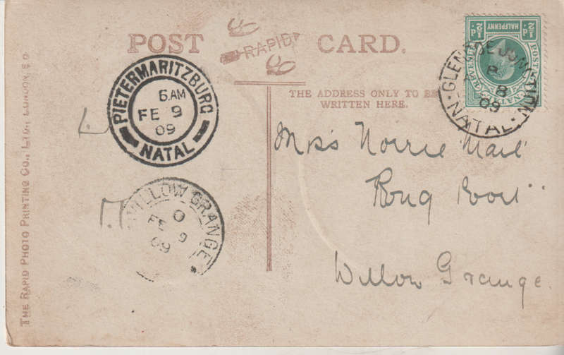 VINTAGE USED POST CARD NATAL 1909