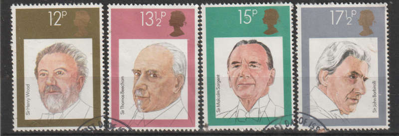 GB 1980 British Conductors UNH SG 1130-33