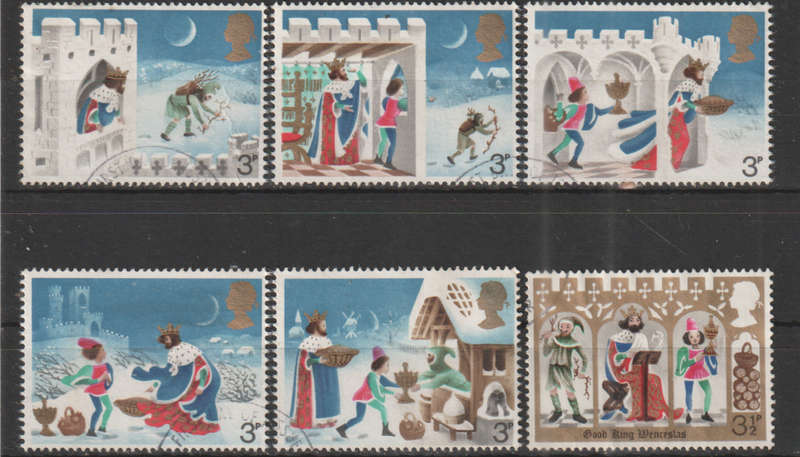 GB 1973 Christmas Stamps UNH SG 943-8