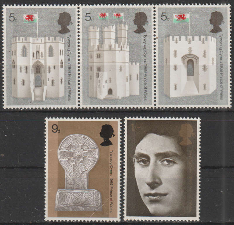 GB 1969 Castles UMM SG 802-6