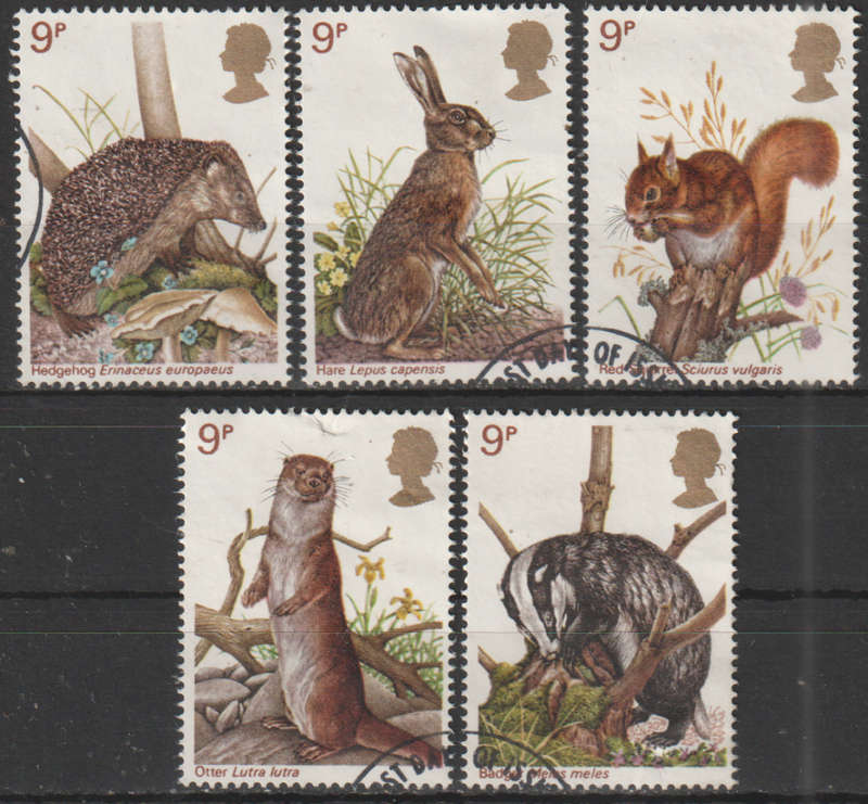 GB 1977 Wildlife Protection UNH SG 1039-43