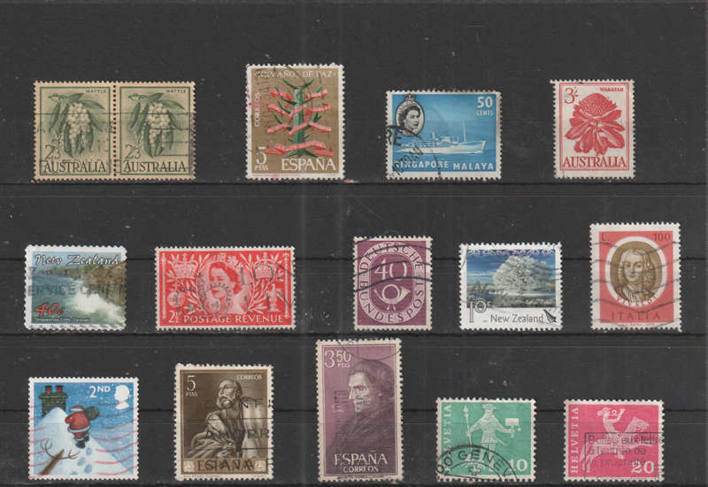 WORLD SELECTION BID PER STAMP TO TAKE ALL CARD EXCLUDED