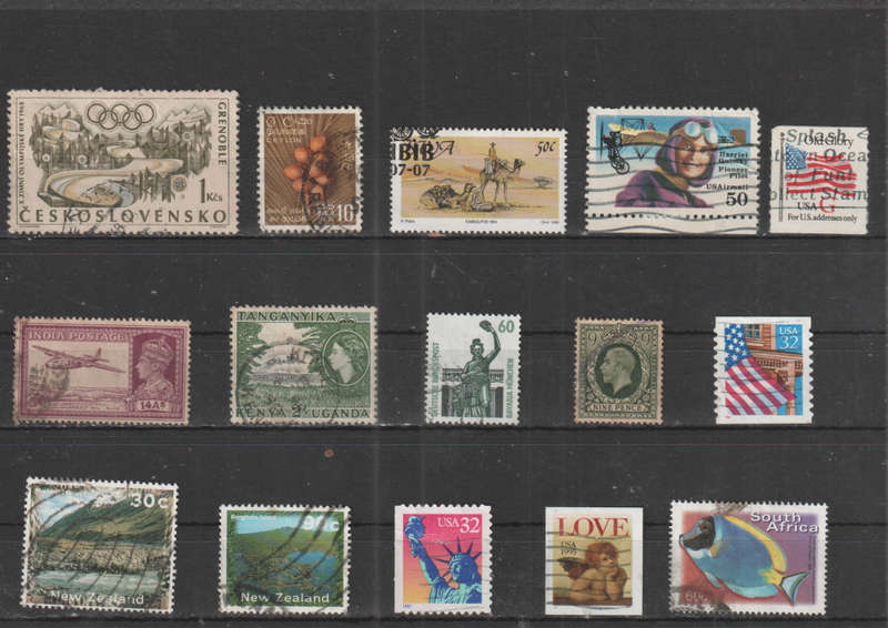 WORLD SELECTION BID PER STAMP TO TAKE ALL CARD EXCLUDED