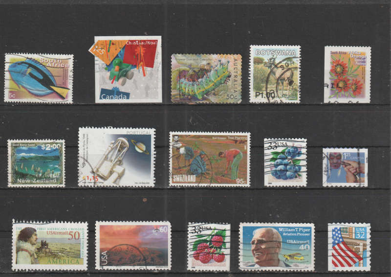 WORLD SELECTION BID PER STAMP TO TAKE ALL CARD EXCLUDED