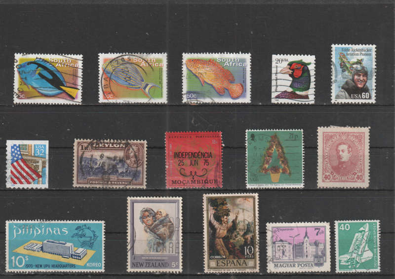 WORLD SELECTION BID PER STAMP TO TAKE ALL CARD EXCLUDED
