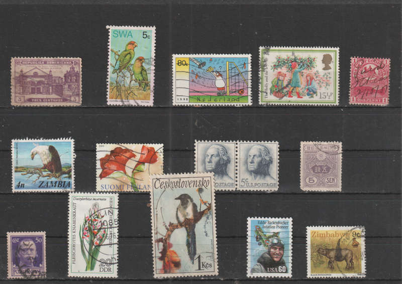 WORLD SELECTION BID PER STAMP TO TAKE ALL CARD EXCLUDED