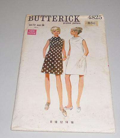 BUTTERICK PATTERN 4825 SIZE 12