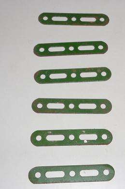 MECCANO SLOTTED STRIPS X6