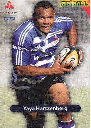 YAYA HARTZENBERG - 2010 BIG BALL RUGBY BASE CARD WP 40