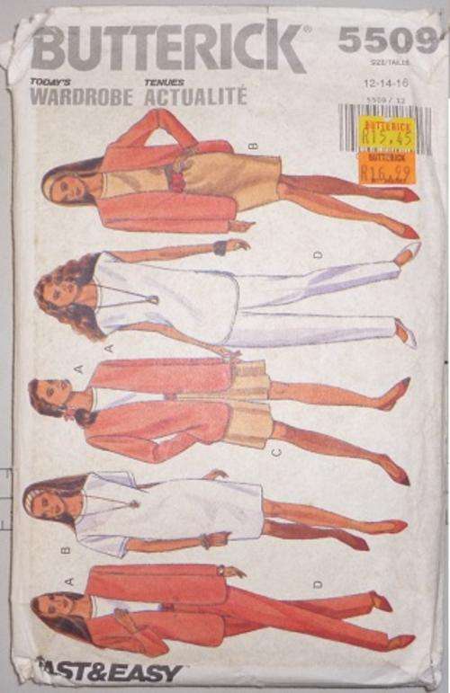 BUTTERICK PATTERN 5509