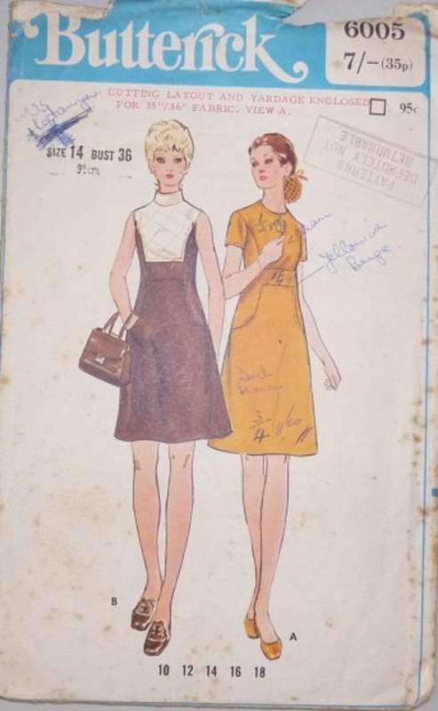 BUTTERICK PATTERN 6005