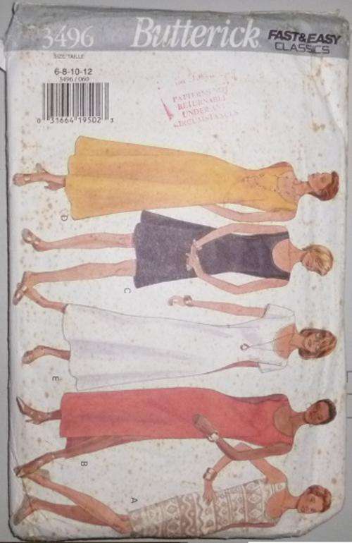 BUTTERICK PATTERN 3496