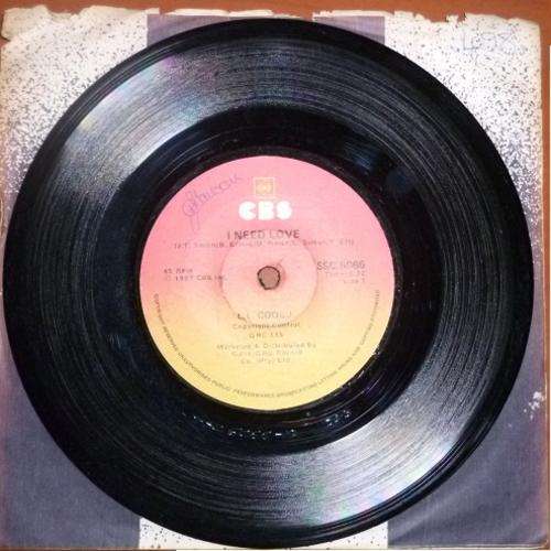 L.L. COOL J. 7 SINGLE I NEED LOVE/MY RHYME AIN'T DONE