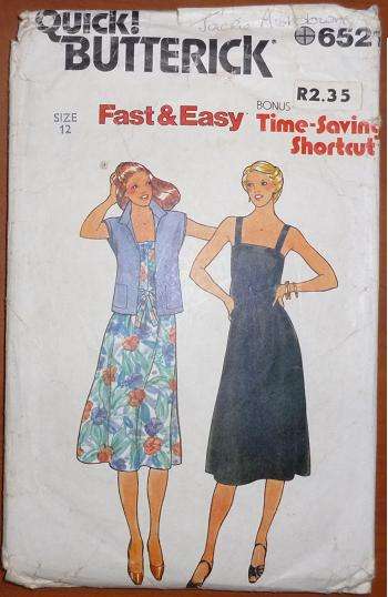 BUTTERICK PATTERN 6521