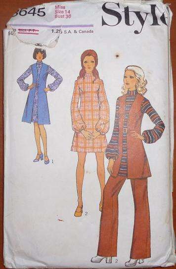 STYLE SEWING PATTERN 3645