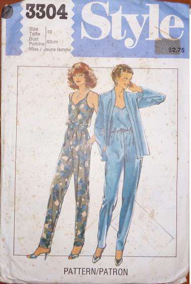 STYLE SEWING PATTERN 3304