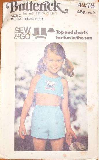 BUTTERICK PATTERN 4278