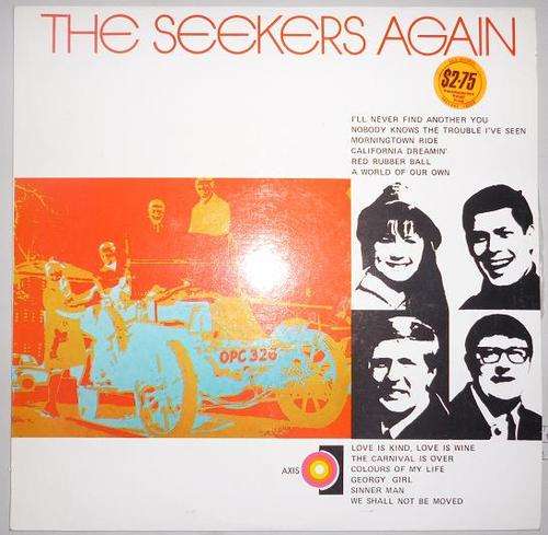 THE SEEKERS AGAIN VINYL LP RECORD