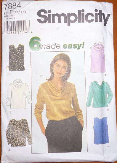 SIMPLICITY PATTERN 7884