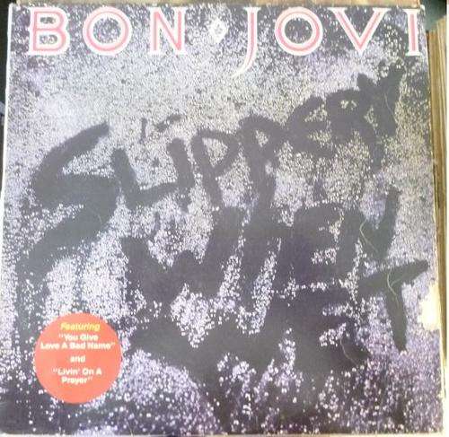 BON JOVI SLIPPERY WHEN WET VINYL LP
