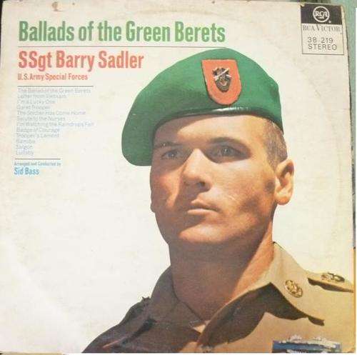 BALLADS OF THE GREEN BERETS SSGT BARRY SADLER US ARMY SPECIAL FORCES VINYL LP