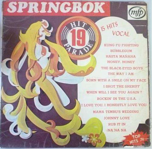 SPRINGBOK HIT PARADE 19 VINYL LP