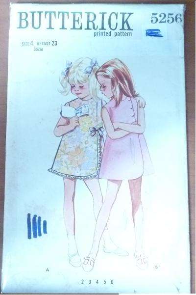BUTTERICK PATTERN 5256 SIZE 4 BREAST 23 58 CM