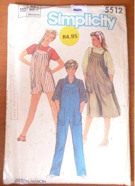 SIMPLICITY 5512 SIZE MEDIUM UNUSED PATTERN