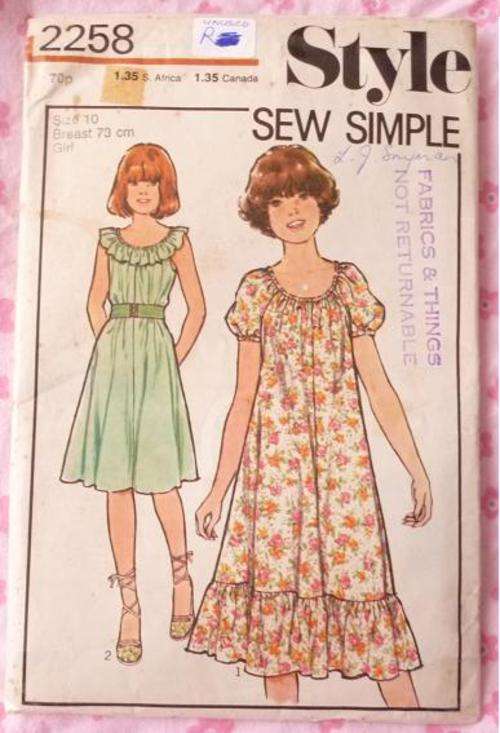 STYLE PATTERN 2258 SIZE 10 UNUSED