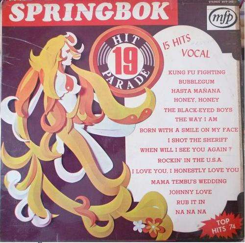 SPRINGBOK HIT PARADE 19 VINYL LP