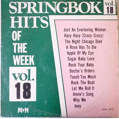 SPRINGBOK HITS OF THE WEEK VOL. 18 VINYL LP